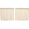 Tobacco Cloth Natural Tier Fringed Set of 2 L24xW36 - The Village Country Store