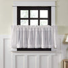 White Ruffled Sheer Tier Set of 2 L24xW36 - The Village Country Store 