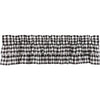 Annie Buffalo Black Check Ruffled Valance 16x72 - The Village Country Store