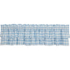 Annie Buffalo Blue Check Ruffled Valance 16x72 - The Village Country Store 
