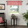 Annie Buffalo Red Check Valance 16x60 - The Village Country Store