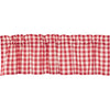 Annie Buffalo Red Check Valance 16x60 - The Village Country Store