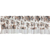 Annie Portabella Floral Ruffled Valance 16x60 - The Village Country Store 