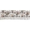 Annie Portabella Floral Ruffled Valance 16x72 - The Village Country Store 