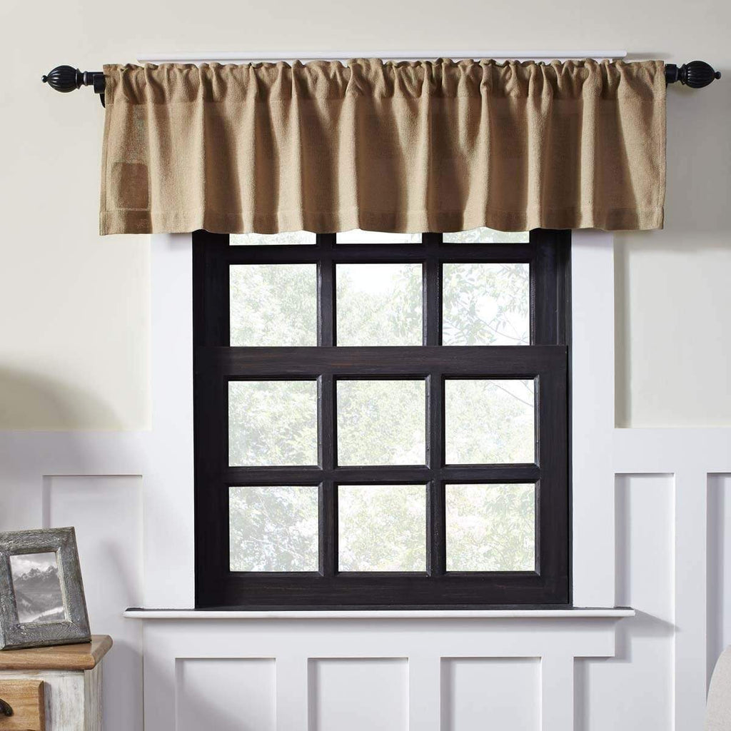 Burlap Natural Valance 16x72 - The Village Country Store