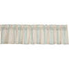 Grain Sack Aqua Valance 16x90 - The Village Country Store 