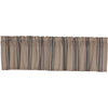 Grain Sack Charcoal Valance 16x72 - The Village Country Store 
