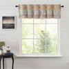 Kaila Ticking Gold Ruffled Valance 16x60 - The Village Country Store 