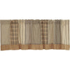 Sawyer Mill Charcoal Patchwork Valance 19x60 - The Village Country Store