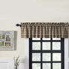 Sawyer Mill Charcoal Plaid Valance 16x72 - The Village Country Store 