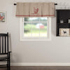 Sawyer Mill Red Chicken Valance Pleated 20x60 - The Village Country Store