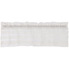 White Ruffled Sheer Petticoat Valance 16x60 - The Village Country Store
