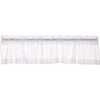 White Ruffled Sheer Valance 16x90 - The Village Country Store