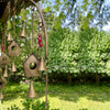Asha Handicrafts Garden Handcrafted Bird Chime, Recycled Iron and Glass Beads