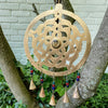 Handcrafted Celtic Chime, Recycled Iron and Glass Beads - The Village Country Store