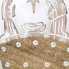 Asha Handicrafts Holiday Mango Wood Tabletop Nativity Silhouette