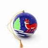 Asha Handicrafts Holiday Ornaments Handpainted Fox & Bird Ornaments, Set of 2