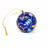 Handpainted Ornament Birds and Flowers, Blue - Pack of 3 - The Village Country Store