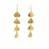 Asha Handicrafts Jewelry Geometric Tiered Brass Drop Earrings