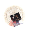 Macrame Coasters in Blush with fringe, Set of 4 - The Village Country Store