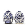 Encantada Handmade Pottery Spice Shakers, Blue Flower - The Village Country Store