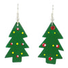 Set of 10 Painted Tin Christmas Tree Earrings -Creative Alternatives - The Village Country Store 