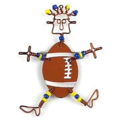Dancing Girl American Football Pin - Creative Alternatives - The Village Country Store