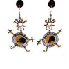 Recycled Tusker Bottle Cap Dancing Girl Earrings - Creative Alternatives - The Village Country Store
