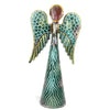 12-inch Hand Painted Metalwork Angel - Green - Croix des Bouquets (H) - The Village Country Store 