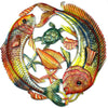24 inch Painted Two Fish Jumping - Croix des Bouquets - The Village Country Store