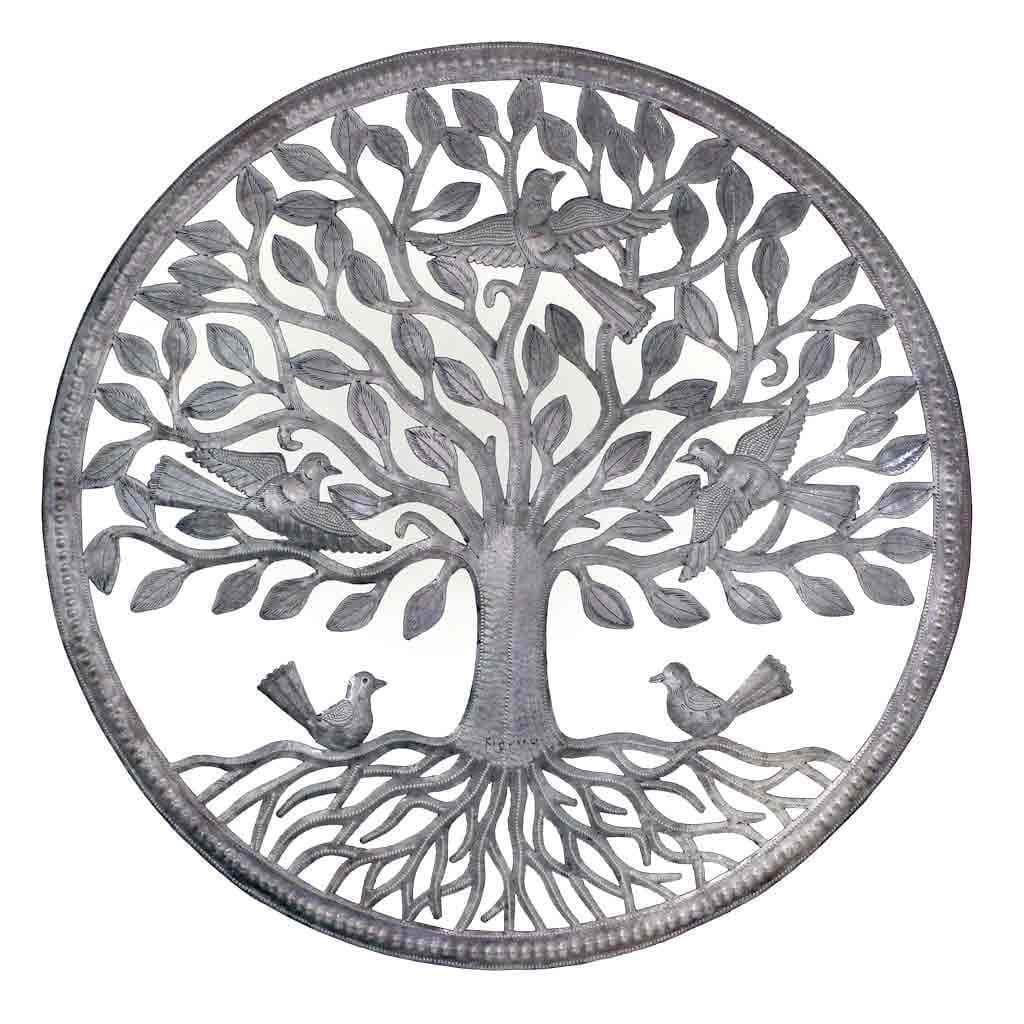 Birds on Roots Tree of Life Wall Art - Croix des Bouquets - The Village Country Store