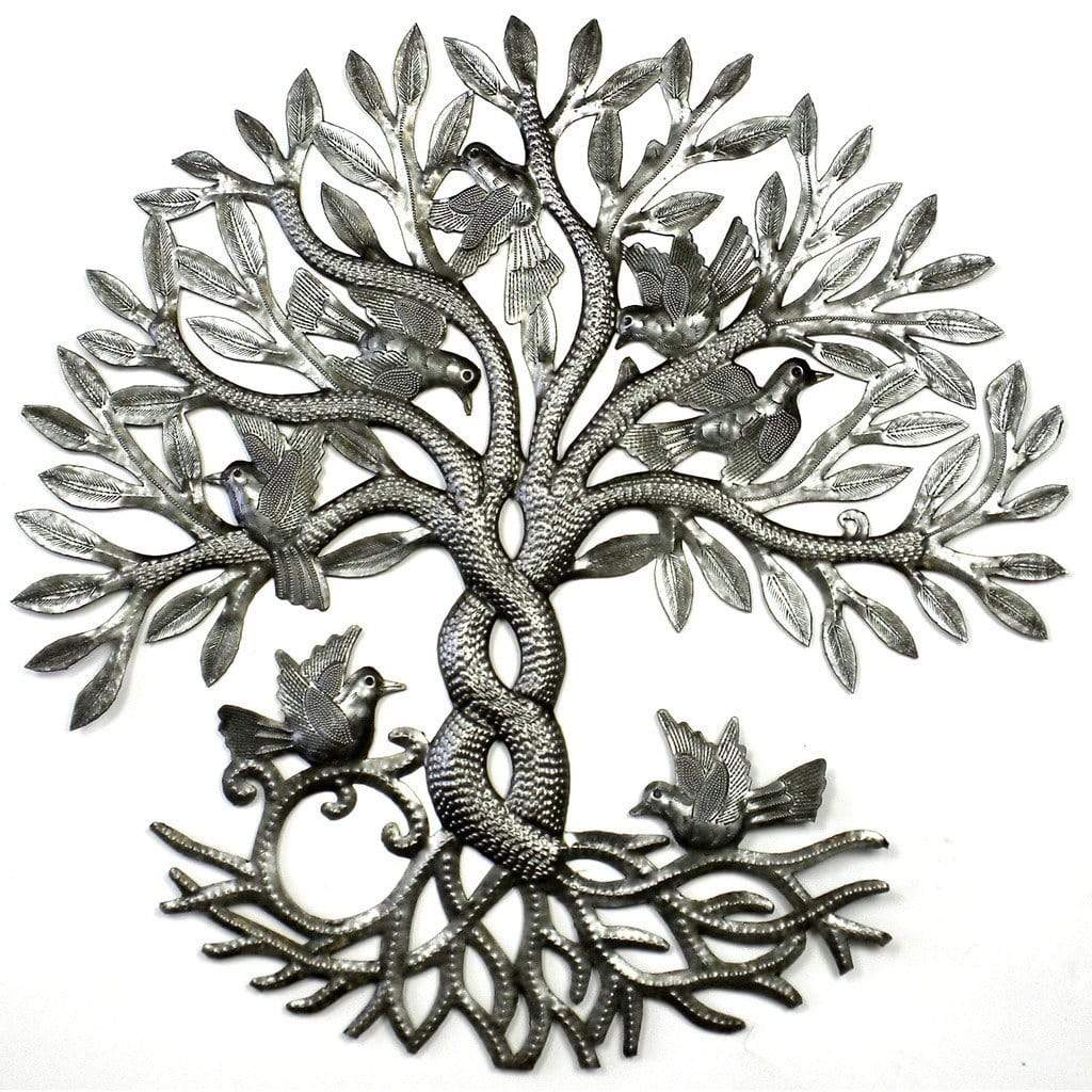 Entwined Tree of Life Metal Wall Art Handmade and Fair Trade