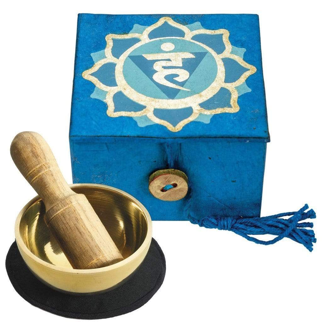 DZI (Meditation) Meditation Mini Meditation Bowl Box: 2" Throat Chakra - DZI (Meditation)