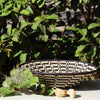 Woven Sisal Basket, Feathered Monochrome Pattern - The Village Country Store 