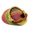 Bolga Pot Design Market Basket, Mixed Colors - The Village Country Store