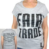 Global Crafts Tee Shirts Medium / White Fair Trade Tee Shirt with Cap Sleeve - Freeset