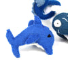 Nautical Shark, Whale & Seahorse Felt Napkin Rings, Set of 4 - The Village Country Store 