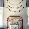 Hand Crafted Felt from Nepal: Hearts Garland, Grey - The Village Country Store 
