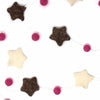 Hand Crafted Felt from Nepal: Stars Garland, Grey/Pink - The Village Country Store 