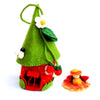 Felted Strawberry Fairy House - Global Groove - The Village Country Store 