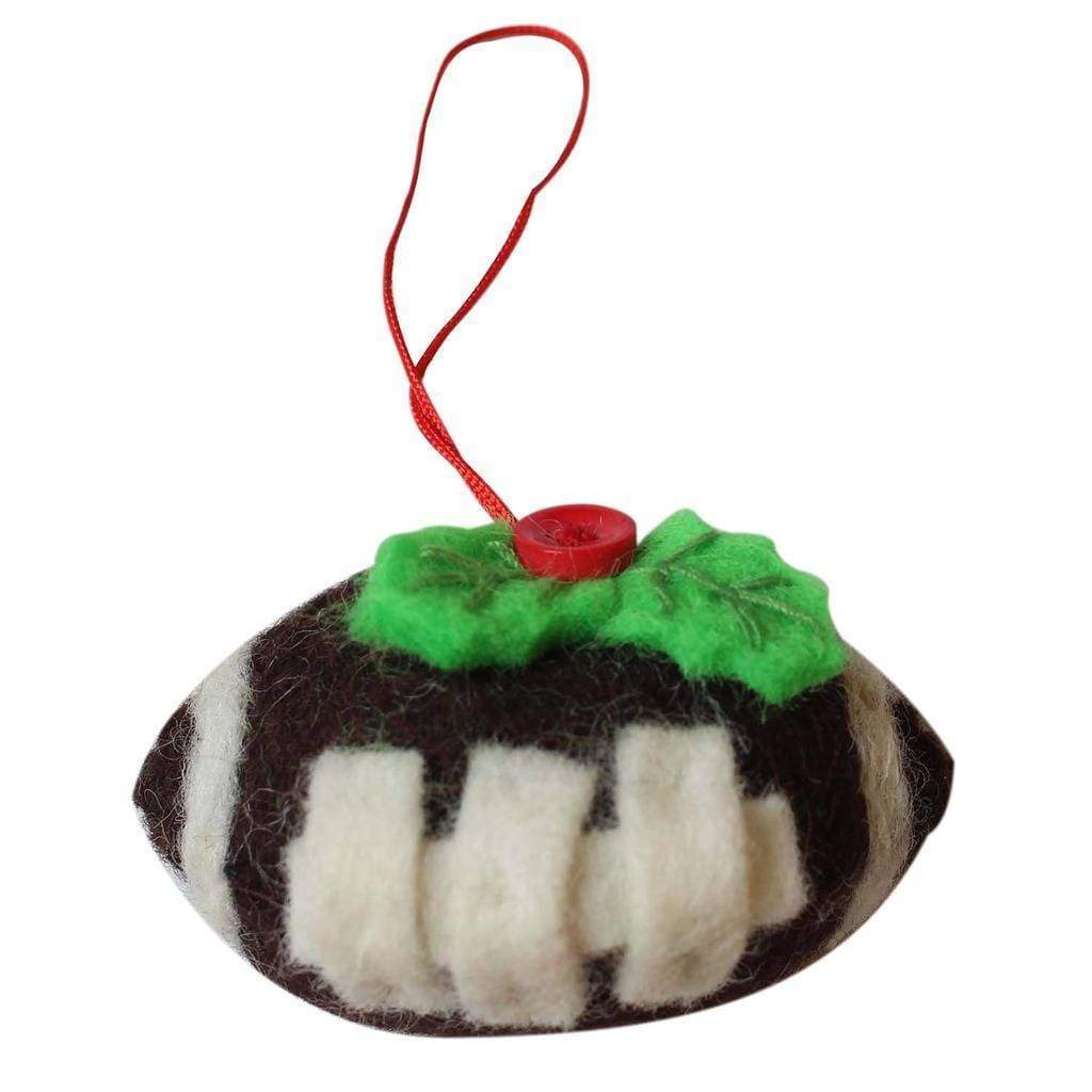 Football Felt Ornament - Global Groove (H) - The Village Country Store