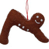 Gingerbread Yogi Felt Ornament - Downward Facing Dog Pose - Global Groove (H) - The Village Country Store 