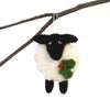 Hand Felted Christmas Ornament: Sheep - Global Groove (H) - The Village Country Store 