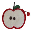 Handmade Felt Fruit Coin Purse - Apple - Global Groove (P) - The Village Country Store