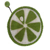 Handmade Felt Fruit Coin Purse - Lime - Global Groove (P) - The Village Country Store