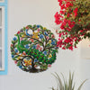 Peacock in Tree Haitian Metal Drum Wall Art - The Village Country Store 