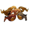 Set of Six Mahogany Wood Animal Napkin Rings - Jedando Handicrafts - The Village Country Store 