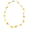 Floating Stone & Maasai Bead Necklace, Yellow - The Village Country Store