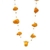 Floating Stone & Maasai Bead Necklace, Pumpkin Spice - The Village Country Store 