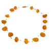 Floating Stone & Maasai Bead Necklace, Pumpkin Spice - The Village Country Store 